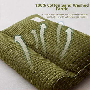 Grikinių pagalvė su kieta šerdimi kaklo stuburo apsaugai, užpildas iš grikių, 100% medvilnės užvalkalas, stačiakampio formos, vienam asmeniui, įtrauktas pagalvės užvalkalas