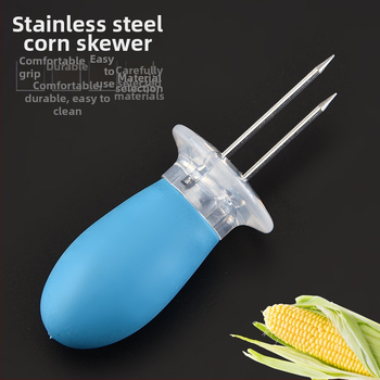 Πιρούνι φρούτων για μπάρμπεκιου, 304 ανοξείδωτος χάλυβας, επιφάνεια με καθρέπτη