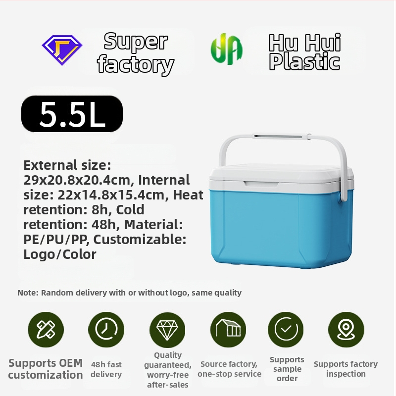 5L nešiojamas automobilio šaldytuvo dėžutė, izoliuota, skirta lauko kempingams ir piknikams, greitas aušinimas ir ledo išsaugojimas