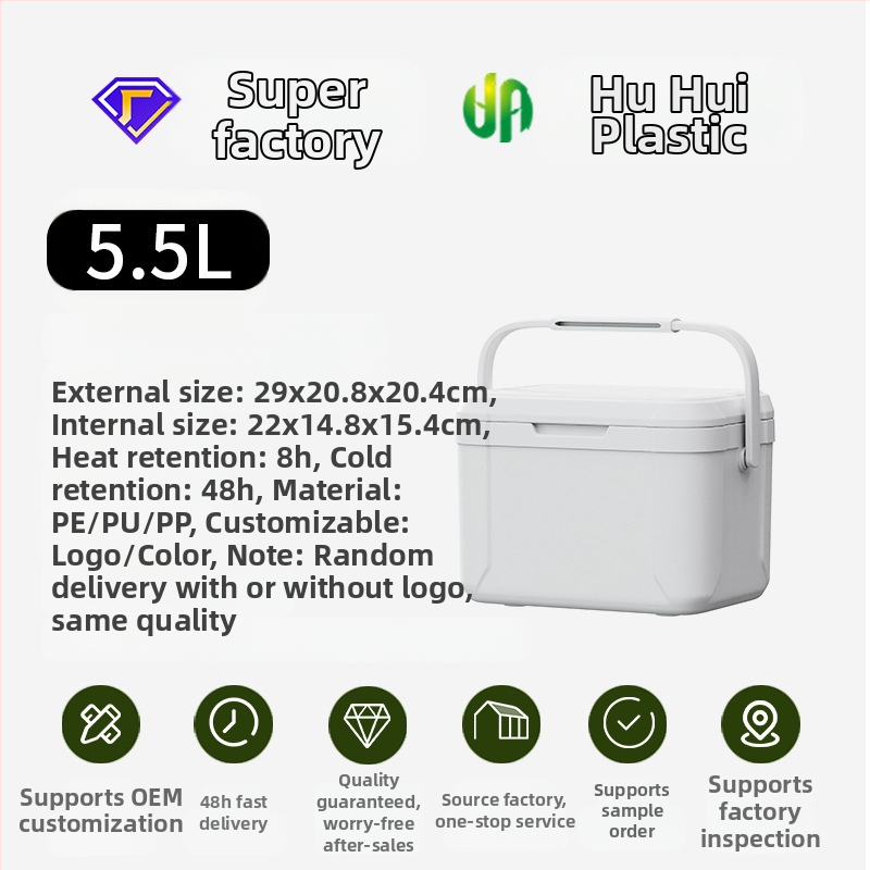 5L nešiojamas automobilio šaldytuvo dėžutė, izoliuota, skirta lauko kempingams ir piknikams, greitas aušinimas ir ledo išsaugojimas