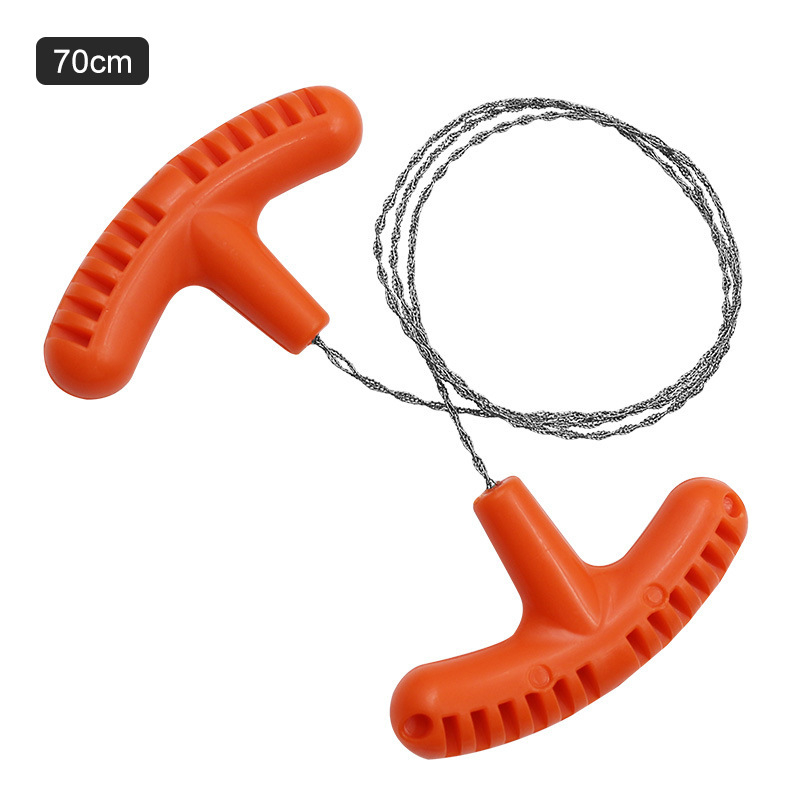 Неръждаема стомана - ръчно дърпана телена резачка – мултифункционална мини джобна резачка за къмпинг и оцеляване