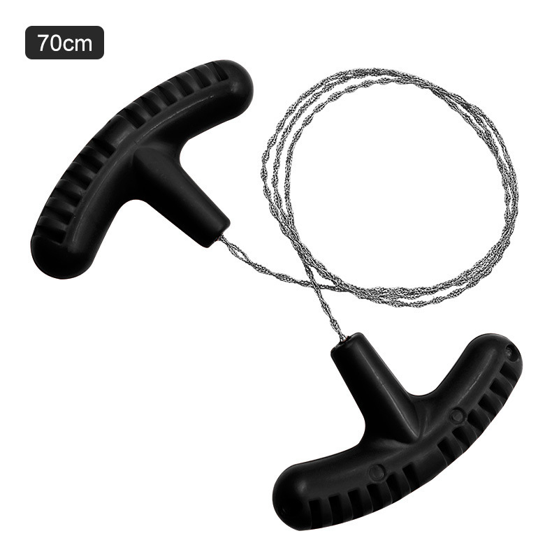 Неръждаема стомана - ръчно дърпана телена резачка – мултифункционална мини джобна резачка за къмпинг и оцеляване