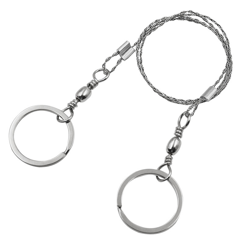 Неръждаема стомана - ръчно дърпана телена резачка – мултифункционална мини джобна резачка за къмпинг и оцеляване