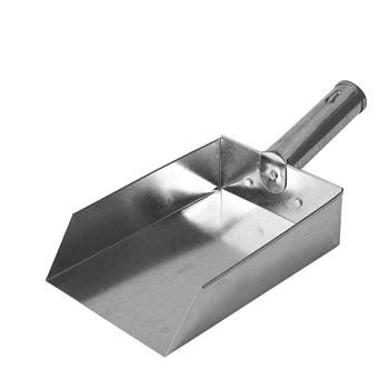 Plokščio dugno kruopoms ir miltams šaukštas, storintas virtuvės įrankis