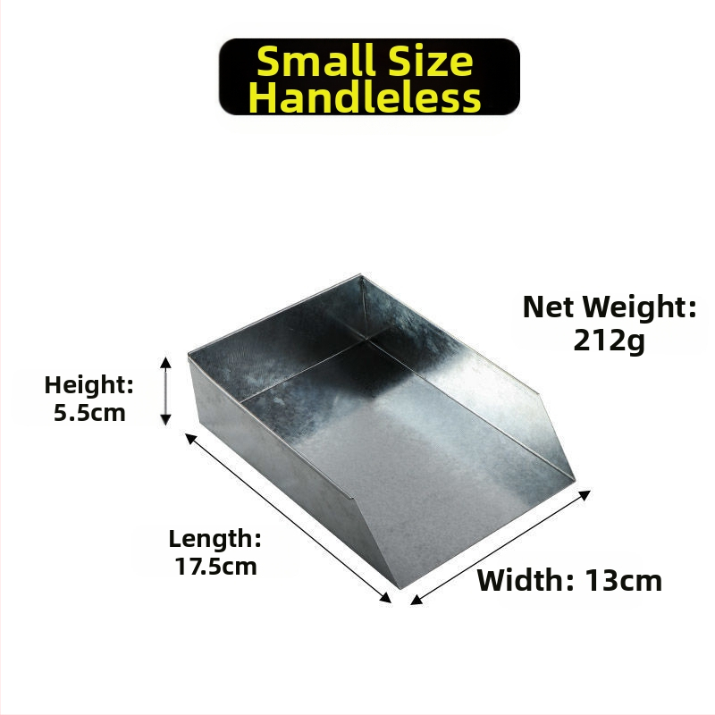 Plokščio dugno kruopoms ir miltams šaukštas, storintas virtuvės įrankis