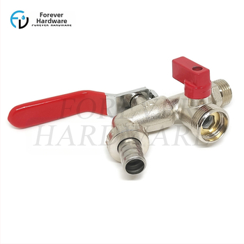 Vrtna slavina FV-Z07; zliatina cinka; niklirani završni sloj; dvostruko upravljanje; spiralni način ugradnje