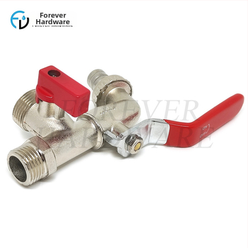 Vrtna slavina FV-Z07; zliatina cinka; niklirani završni sloj; dvostruko upravljanje; spiralni način ugradnje