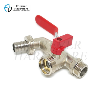 Vrtna slavina FV-Z07; zliatina cinka; niklirani završni sloj; dvostruko upravljanje; spiralni način ugradnje