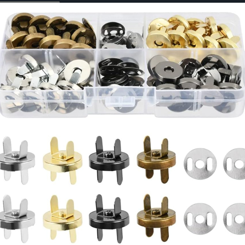 Metalo magnetinis sagčių komplektas su kojelėmis krepšiams ir batų dėžėms