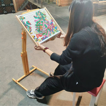 Ξύλινο κάδρο κεντήματος με ρυθμιζόμενο ύψος, πολυλειτουργικός, μοντέρνος μινιμαλιστικός σχεδιασμός