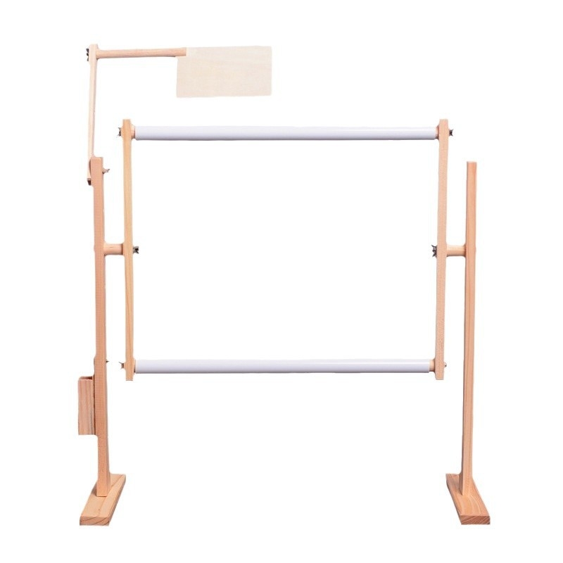 Ξύλινο κάδρο κεντήματος με ρυθμιζόμενο ύψος, πολυλειτουργικός, μοντέρνος μινιμαλιστικός σχεδιασμός