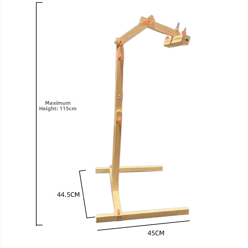 Ξύλινο κάδρο κεντήματος με ρυθμιζόμενο ύψος, πολυλειτουργικός, μοντέρνος μινιμαλιστικός σχεδιασμός