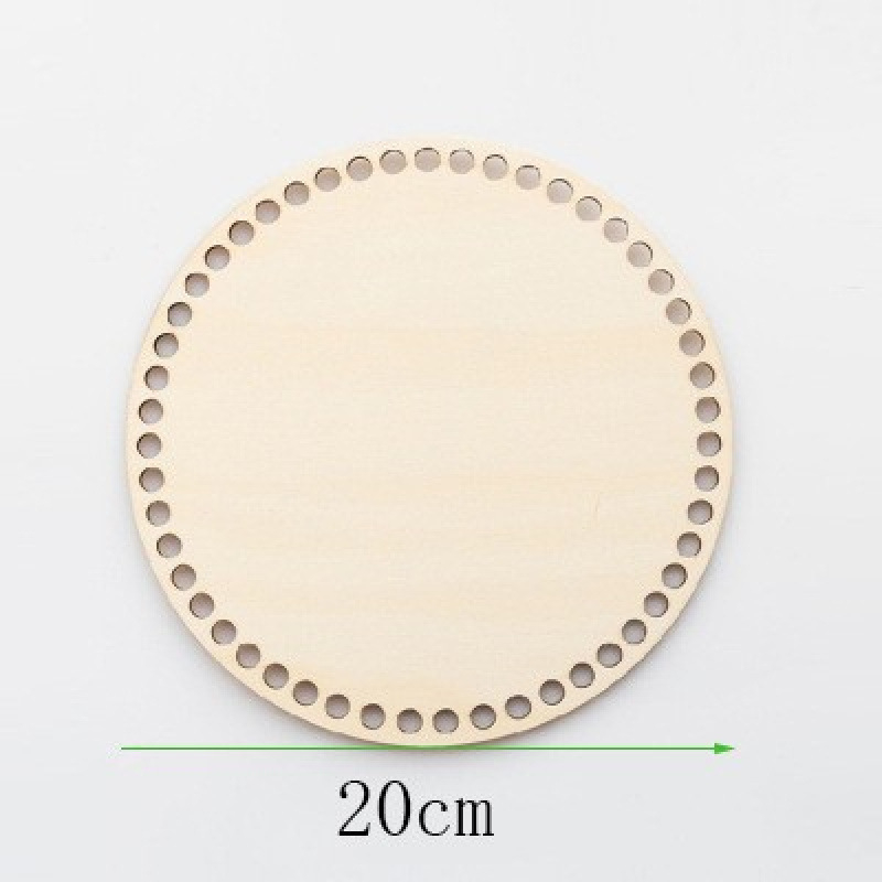 Bază ovală din lemn pentru coșuri croșetate — goală, solidă, stil modern minimalist, brand On the dragon