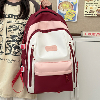 Σακίδιο πλάτης με μεγάλη χωρητικότητα για ταξίδια και σχολείο; νάιλον ύλικό; διαπνεόμενο, εξαιρετικά ελαφρύ σχέδιο; καμπύλοι ιμάντες ώμου