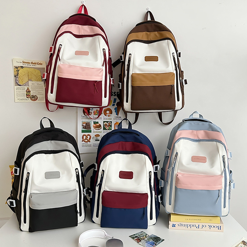 Σακίδιο πλάτης με μεγάλη χωρητικότητα για ταξίδια και σχολείο; νάιλον ύλικό; διαπνεόμενο, εξαιρετικά ελαφρύ σχέδιο; καμπύλοι ιμάντες ώμου