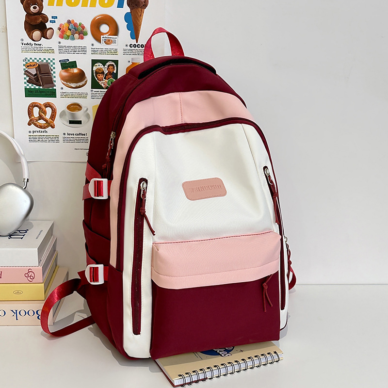 Σακίδιο πλάτης με μεγάλη χωρητικότητα για ταξίδια και σχολείο; νάιλον ύλικό; διαπνεόμενο, εξαιρετικά ελαφρύ σχέδιο; καμπύλοι ιμάντες ώμου