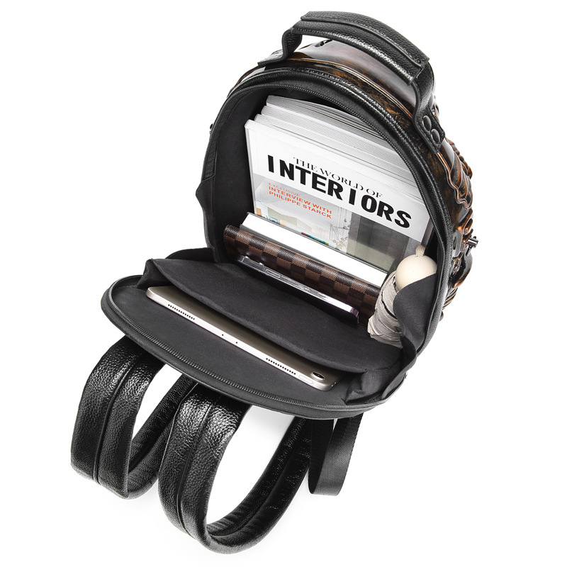 Geometriai cyberpunk formájú hátizsák, uniszex mindennapi használatra, PVC anyag, görbült vállpánt, Nyár 2024