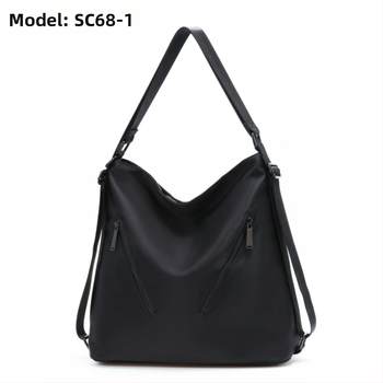 Γυναικεία PU Tote τσάντα, αστικός μινιμαλισμός, φερμουάρ, πολυεστερική επένδυση, οριζόντιος τετράγωνος σχήμα