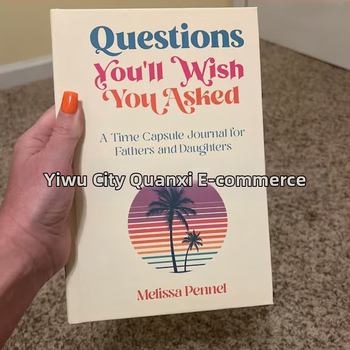 Σημειωματάριο δημιουργικού προγραμματισμού με ερωτήσεις – χαρτί, δέσιμο: άλλο, μοντέρνος μινιμαλισμός