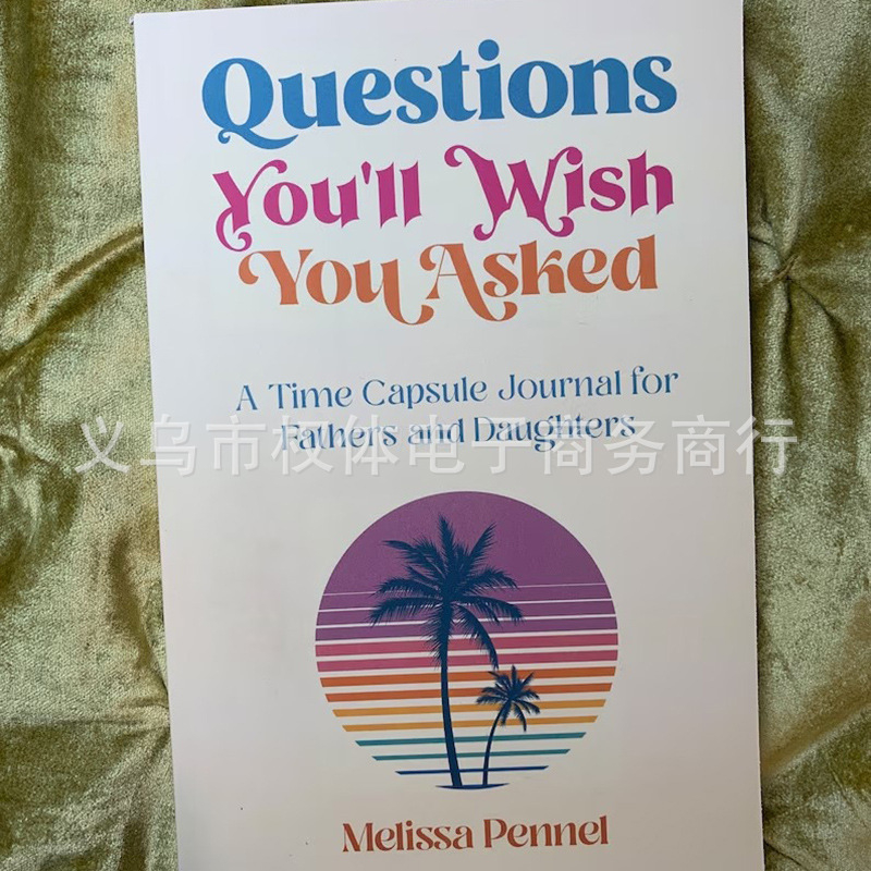 Σημειωματάριο δημιουργικού προγραμματισμού με ερωτήσεις – χαρτί, δέσιμο: άλλο, μοντέρνος μινιμαλισμός