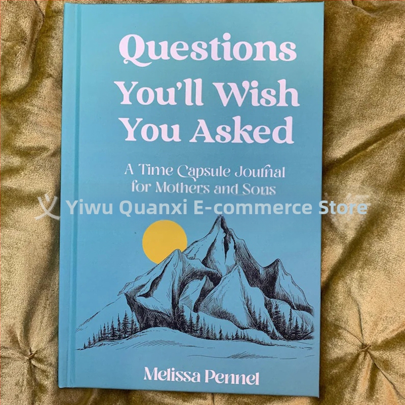 Σημειωματάριο δημιουργικού προγραμματισμού με ερωτήσεις – χαρτί, δέσιμο: άλλο, μοντέρνος μινιμαλισμός