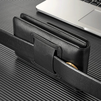 DG.MING Vīriešu ārējā telefona josta soma, PU āda; vertikāla kvadrāta forma; izmēri 19 cm x 10,5 cm; atvēršanas veids: vāciņš; piemērots brīvdabas ceļojumiem