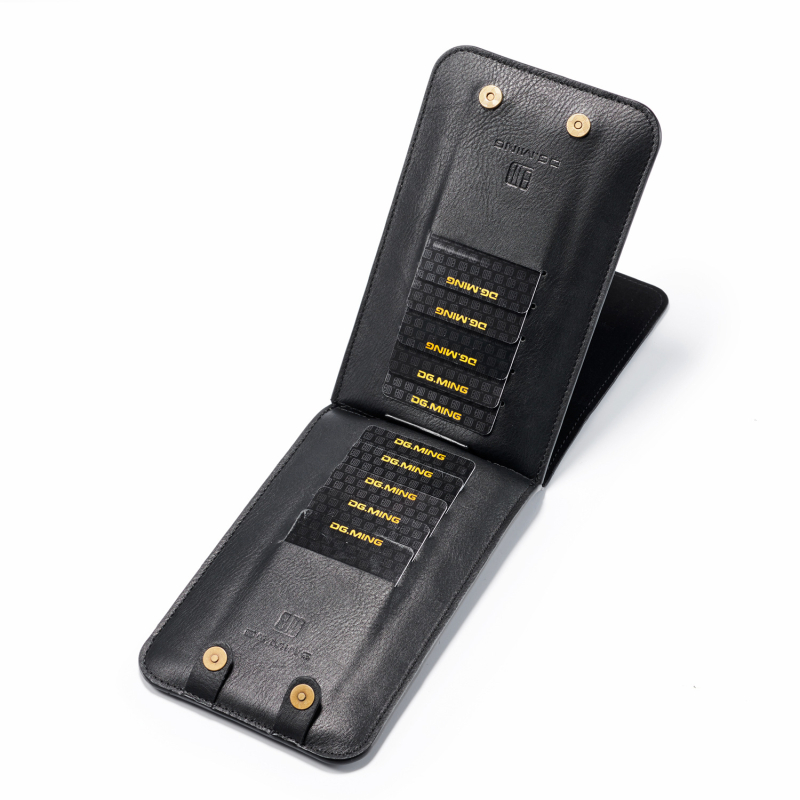 DG.MING Vīriešu ārējā telefona josta soma, PU āda; vertikāla kvadrāta forma; izmēri 19 cm x 10,5 cm; atvēršanas veids: vāciņš; piemērots brīvdabas ceļojumiem
