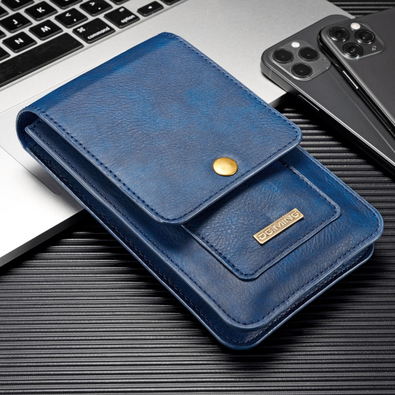 DG.MING Vīriešu ārējā telefona josta soma, PU āda; vertikāla kvadrāta forma; izmēri 19 cm x 10,5 cm; atvēršanas veids: vāciņš; piemērots brīvdabas ceļojumiem