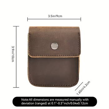 Vyrų monetų dėklas iš natūralios odos, pirmo sluoksnio karvių odos, vienos spalvos dizainas, dirželio klipsas, pjūvių apsauga, kasdieniam naudojimui