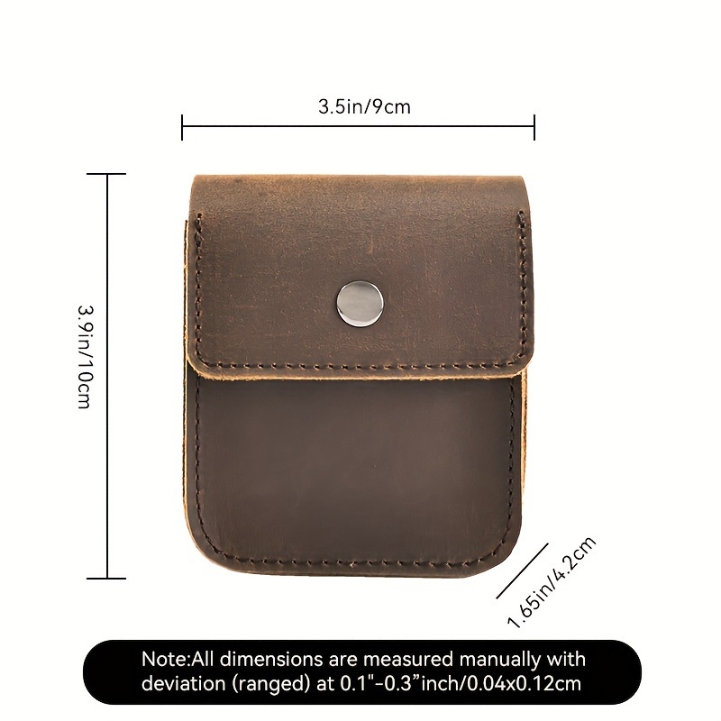 Vyrų monetų dėklas iš natūralios odos, pirmo sluoksnio karvių odos, vienos spalvos dizainas, dirželio klipsas, pjūvių apsauga, kasdieniam naudojimui
