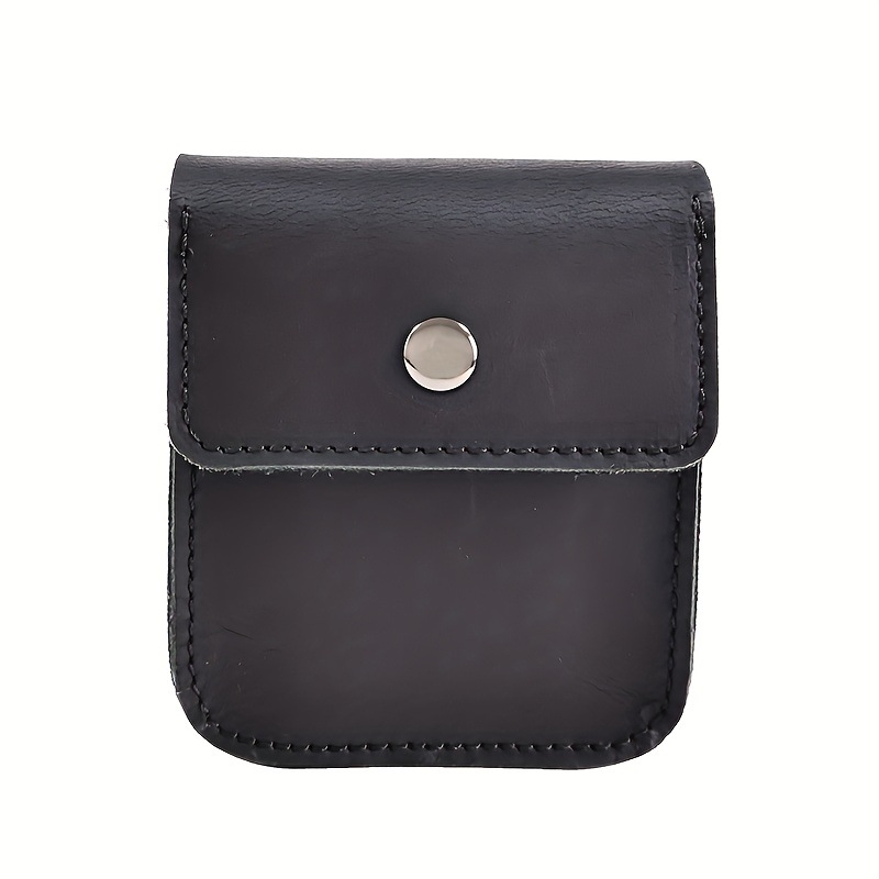 Vyrų monetų dėklas iš natūralios odos, pirmo sluoksnio karvių odos, vienos spalvos dizainas, dirželio klipsas, pjūvių apsauga, kasdieniam naudojimui