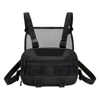 Vīriešu krūšu soma no neilona, pilsētas vienkāršā stila, elpojoša, brīvā laika ceļojumiem