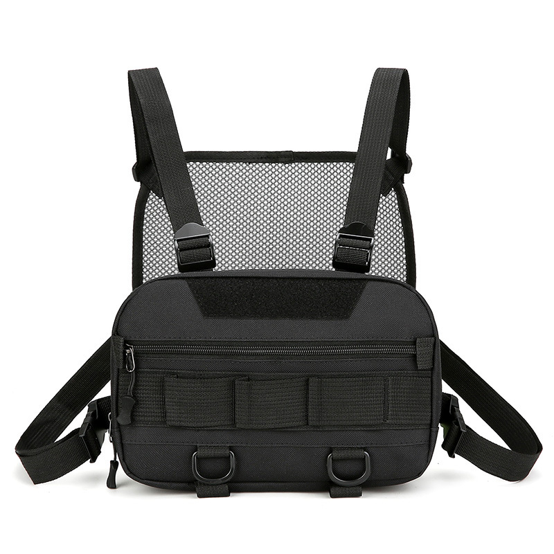 Vīriešu krūšu soma no neilona, pilsētas vienkāršā stila, elpojoša, brīvā laika ceļojumiem