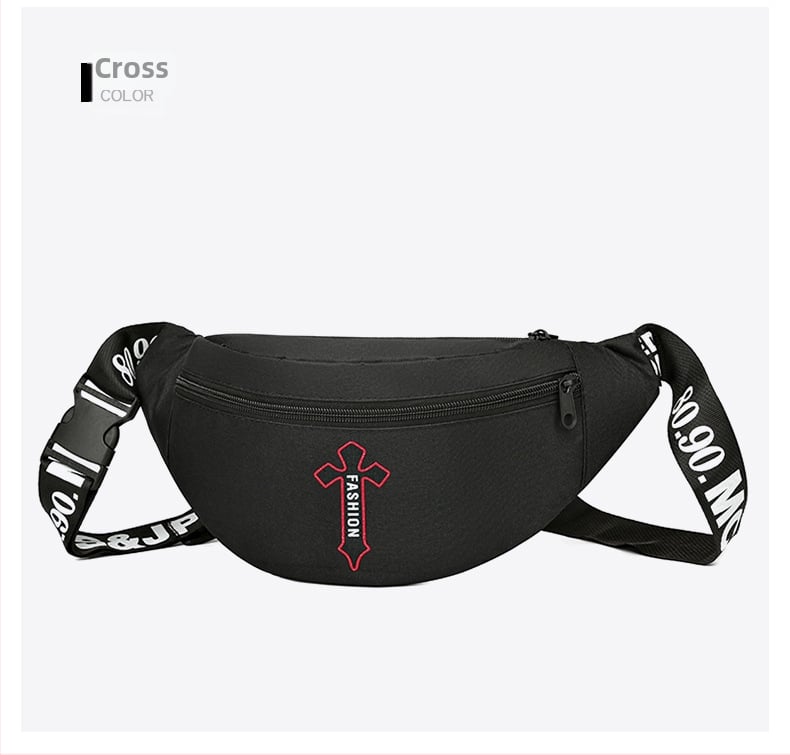 Vīriešu jostas soma – pilsētas vienkāršība, neilons, elpojoša, ļoti viegla, antibakteriāla, Liela ietilpība