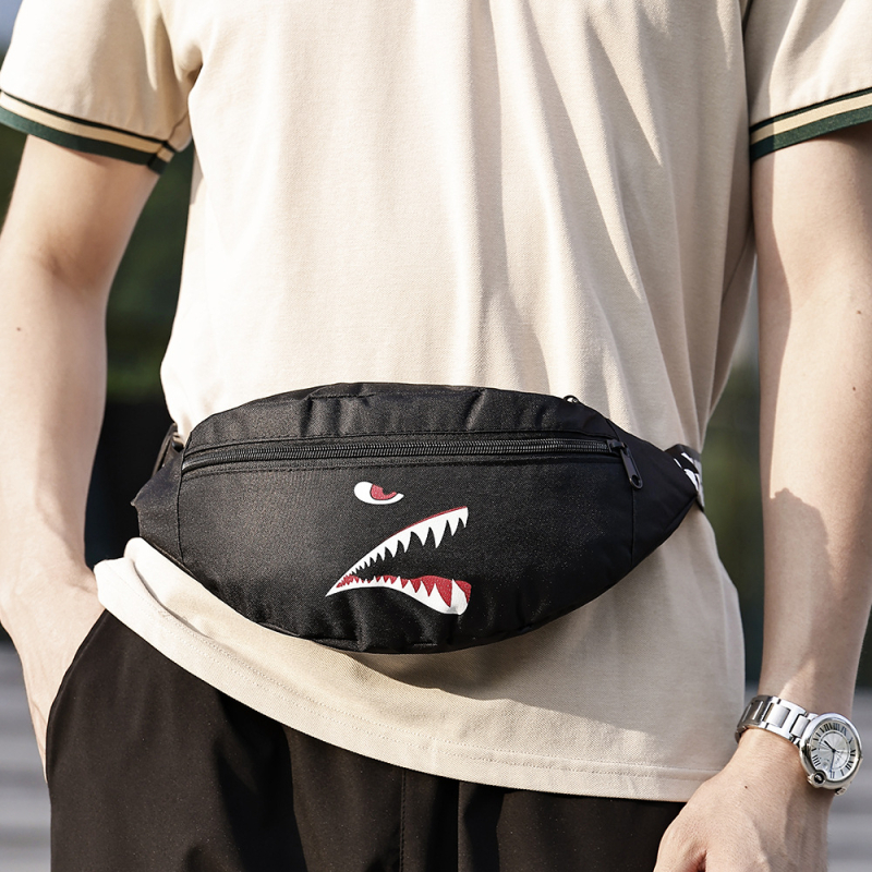 Vīriešu jostas soma – pilsētas vienkāršība, neilons, elpojoša, ļoti viegla, antibakteriāla, Liela ietilpība