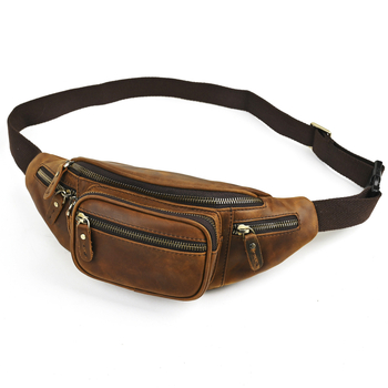 Vīriešu krūšu soma no īstas ādas ar anti-zādzības dizainu, iekšpuse no poliestera un kokvilnas, izlaidums 2021. gada rudens