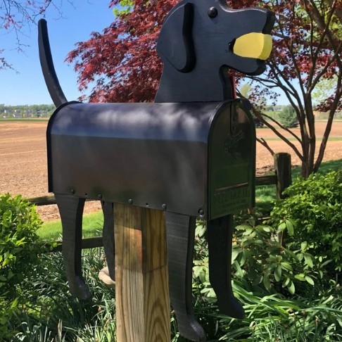 Cutie poștală metalică cu animale pentru grădină – decor ornamental (Material: Fier; Categorie: Animale; Scenarii aplicabile: Universale; Ambalare: Carton)