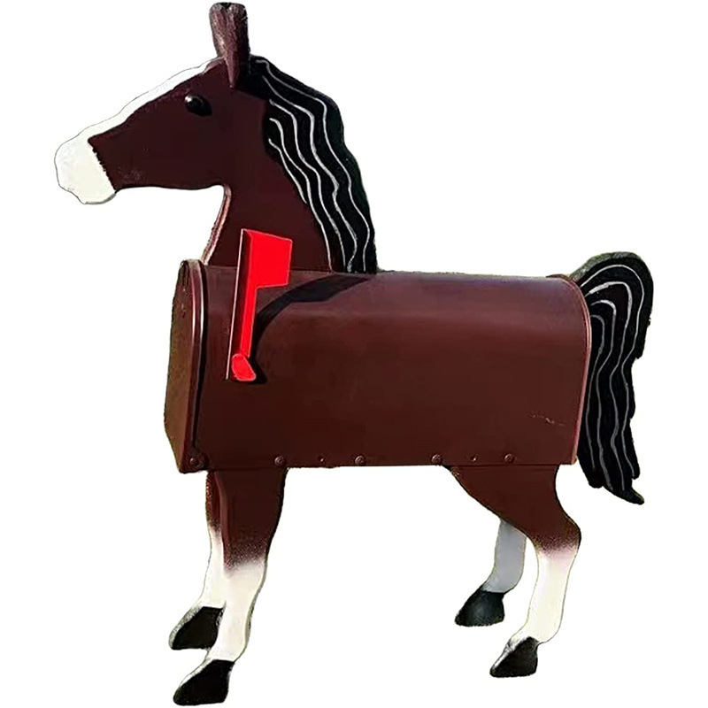 Cutie poștală metalică cu animale pentru grădină – decor ornamental (Material: Fier; Categorie: Animale; Scenarii aplicabile: Universale; Ambalare: Carton)