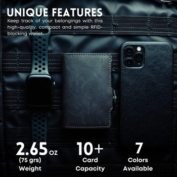 RFID kortelių piniginė su retro stiliumi, PU oda, šoninio spaudimo dizainas, modelis Z14#, Žiema 2023, apsauga nuo vagystės