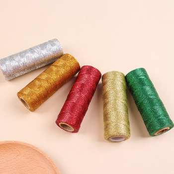 Жица за DIY бижута и опаковки за подаръци, дължина 100 м, коледна украса