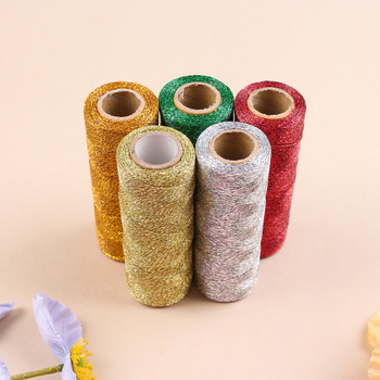 Жица за DIY бижута и опаковки за подаръци, дължина 100 м, коледна украса