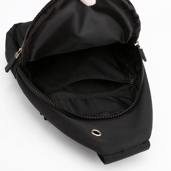 Női mellkas táska – utcai stílus, könnyű Oxford anyag, cipzáras zárás, belső cipzáros zseb, mindennapi crossbody