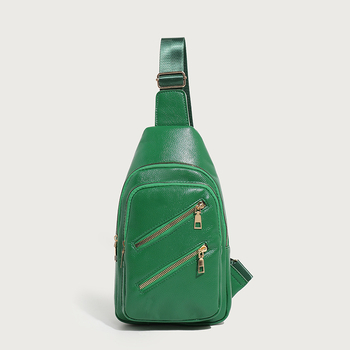 Τσαντα crossbody από PU σε σχήμα δάκρυ, με φαρδιά λουρί, φερμουάρ, επένδυση πολυεστέρα και εσωτερική θήκη για ID