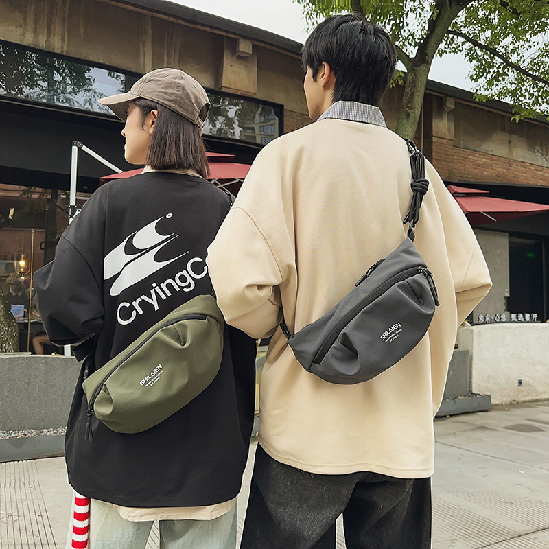 Vīriešu krūšu soma, ultra viegla neilona, elpojoša konstrukcija, ielu stila dizains, poliestera odere