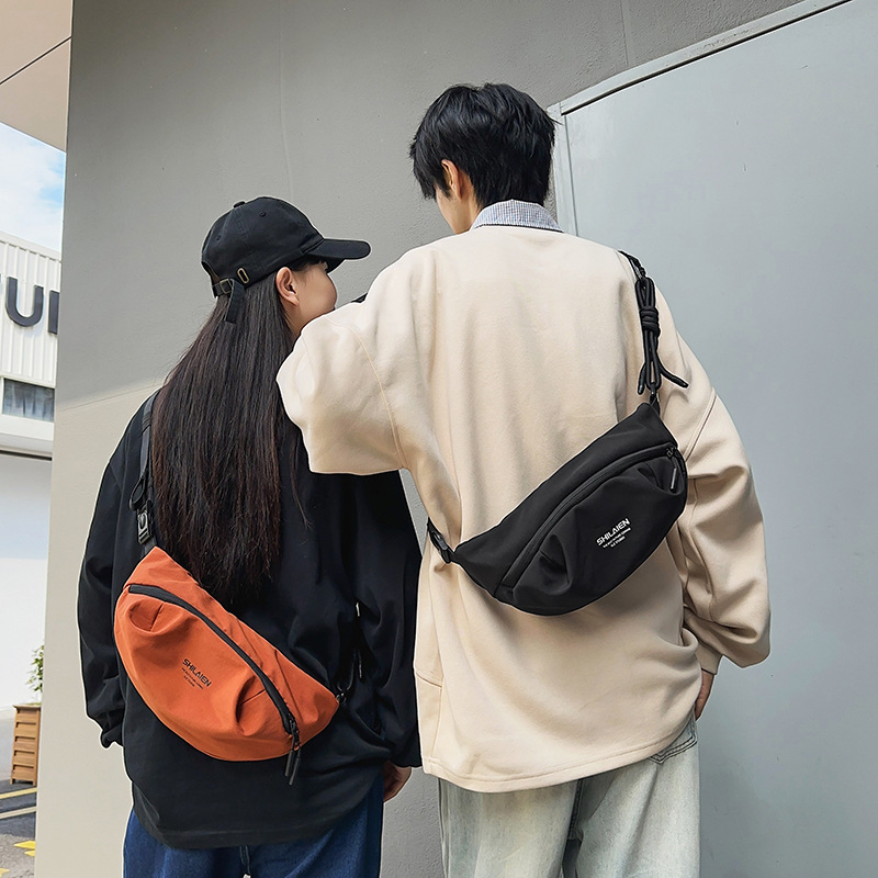 Vīriešu krūšu soma, ultra viegla neilona, elpojoša konstrukcija, ielu stila dizains, poliestera odere