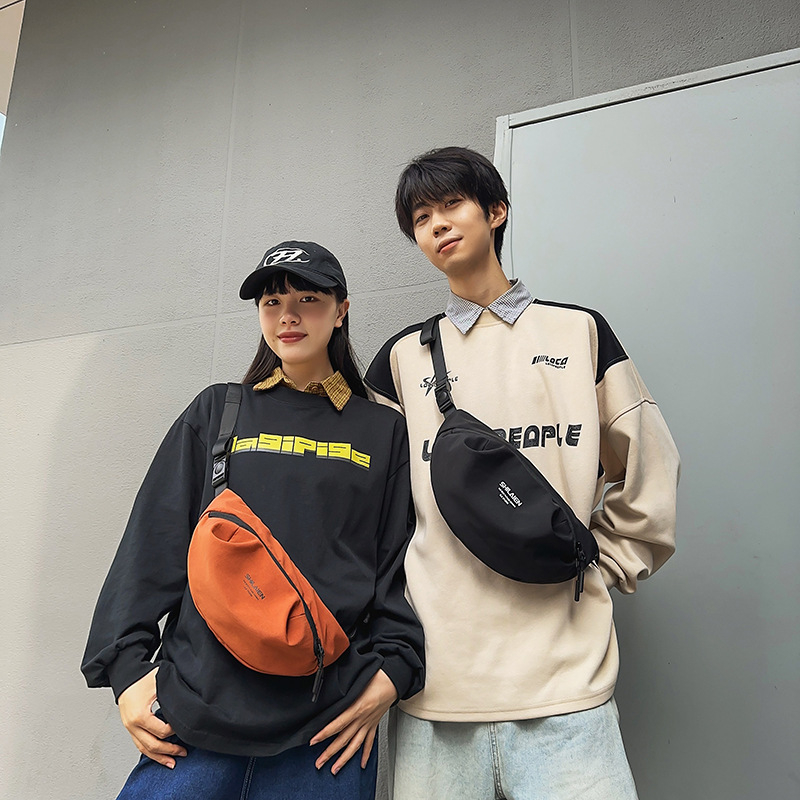 Vīriešu krūšu soma, ultra viegla neilona, elpojoša konstrukcija, ielu stila dizains, poliestera odere