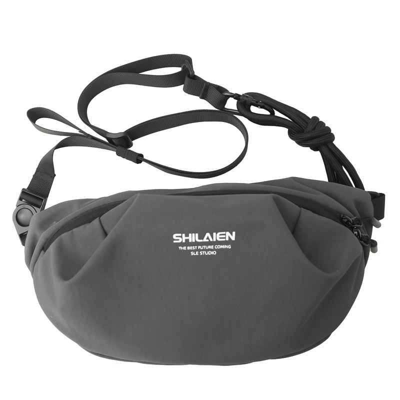 Vīriešu krūšu soma, ultra viegla neilona, elpojoša konstrukcija, ielu stila dizains, poliestera odere