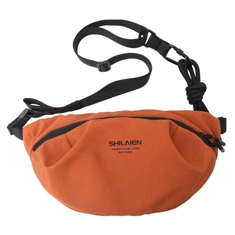 Vīriešu krūšu soma, ultra viegla neilona, elpojoša konstrukcija, ielu stila dizains, poliestera odere