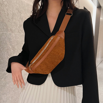 Ženska crossbody torbica – ulični stil, platnena tkanina, pamukova podstava, zatvarač, velika kapaciteta, Michael Baili