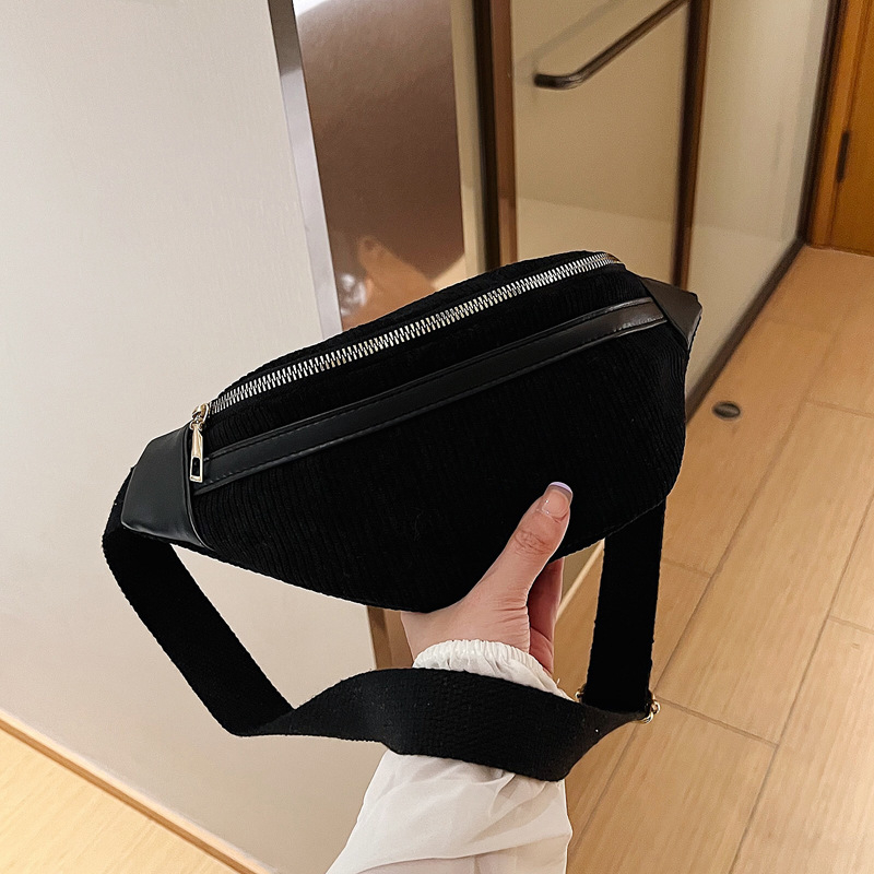 Ženska crossbody torbica – ulični stil, platnena tkanina, pamukova podstava, zatvarač, velika kapaciteta, Michael Baili